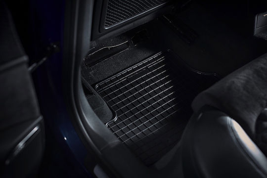 Rubber Car Mats Fiat Panda Iii Excluding Hybrid Hatchback 2012 Black Fitted