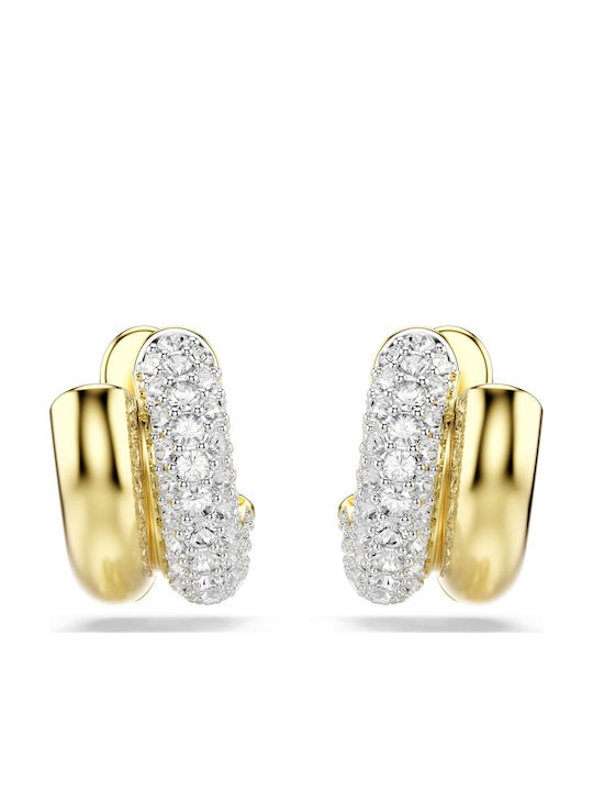 Swarovski Σκουλαρίκια Επιχρυσωμένα με Πέτρες Swarovski Σκουλαρίκια Επιχρυσωμένα με Πέτρες