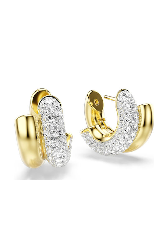 Swarovski Σκουλαρίκια Επιχρυσωμένα με Πέτρες