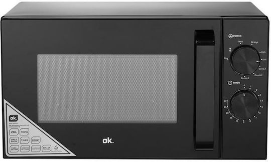 OK. Omwg 2024-1 B Cuptor cu Microunde cu Grill 20l Negru