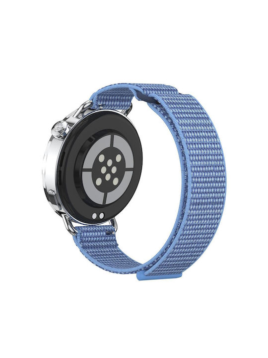 Λουράκι Xiaomi Watch S4 41mm Quick Release Two Section Braided Nylon Loop Magic Tape Blue
