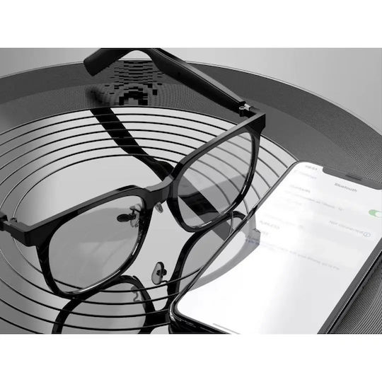 06385V Smart Glasses Μαύρα