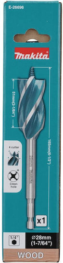 Makita Свредло с Шестоъгълно Стебло за Дърво 28x165mm