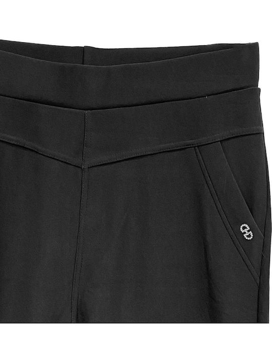 Damen Stoffhose Schwarz