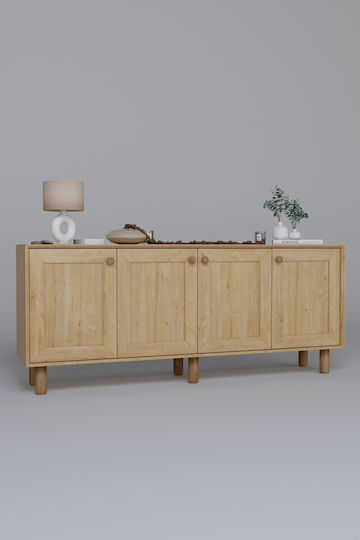 Wooden Console Multicolour L180xW40xH75cm