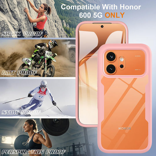Techsuit Colorverse С Пълно Покритие (360°) Прозрачен Honor 600 Pro