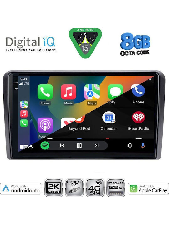 Digital IQ Car Audio System for Hyundai H-1 2007-2020 (Bluetooth/USB/WiFi/GPS/Apple CarPlay/Android Auto) with 9" Touch Screen