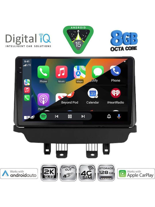 Digital IQ Car Audio System for Mazda 2 2014-2023 Bluetooth USB WiFi GPS Apple CarPlay Android Auto with 9" Touch Screen