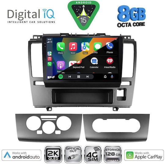 Digital IQ Ηχοσύστημα Αυτοκινήτου για Nissan Tiida 2004-2013 (Bluetooth/USB/WiFi/GPS/Apple-Carplay/Android-Auto) με Οθόνη Αφής 9"
