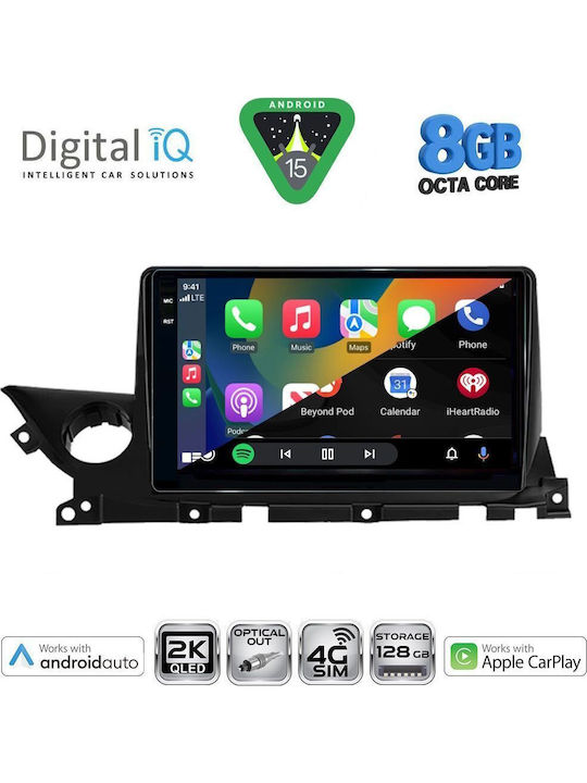 Digital IQ Car Audio System for Mazda 6 2021 (Bluetooth/USB/WiFi/GPS/Apple CarPlay/Android Auto) with 9" Touch Screen
