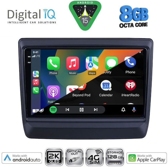 Digital IQ Ηχοσύστημα Αυτοκινήτου Isuzu D-Max 2020 (Bluetooth/USB/WiFi/GPS/Apple-Carplay/Android-Auto) με Οθόνη Αφής 9"