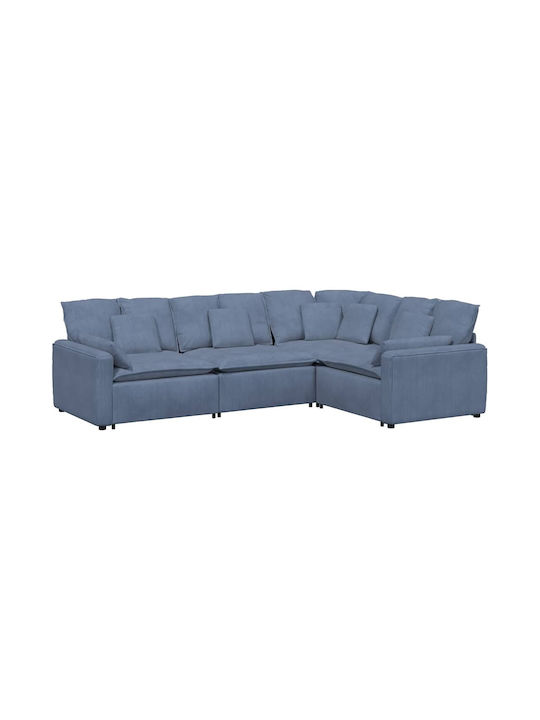 Corner Blue Couch 317x217x64cm