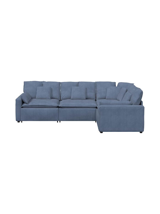 Corner Blue Couch 317x217x64cm
