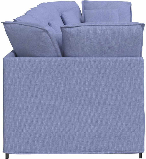 Dreisitzer Sofa Blau 300x100x64cm