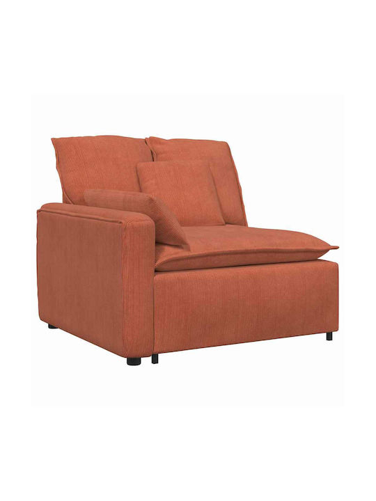 Doppelsitzer Sofa Rot Orange 224x105x64cm