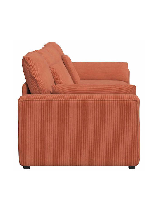 Doppelsitzer Sofa Rot Orange 224x105x64cm