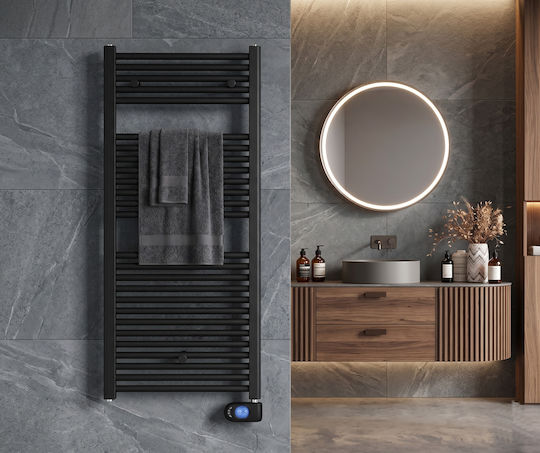 Deltacalor Electro 750 Șină electrică pentru prosoape 750W 125.1x50cm Negru