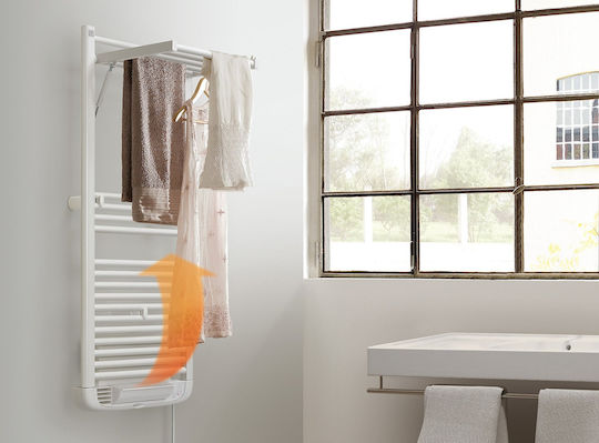 Deltacalor Dryer Electric Plus Electric Towel Rail 1500W 119.6x50cm White