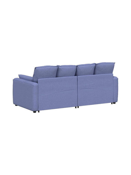 Διθέσιος Καναπές Μπλε 224x105x64εκ.