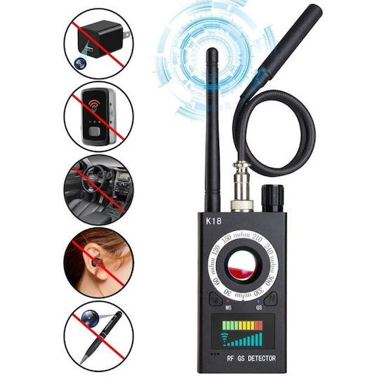 Detector Dispozitive Spy K18 Profesional Detectează Camere Dispozitive GSM Microfoane Localizatoare GPS Reportofoane
