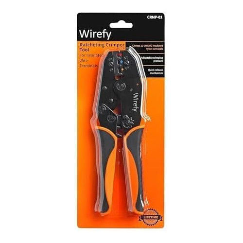 Wirefy Cleste Sertizat Autoreglabil Pentru Papuci Terminali Secțiune 0.5 - 10mm² cu Mecanism cu Clichet