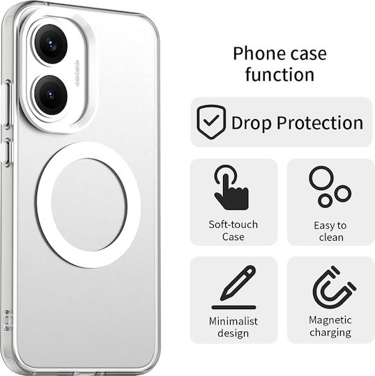 Techsuit Back Cover Πλαστικό / Σιλικόνης Λευκό (Poco F7)