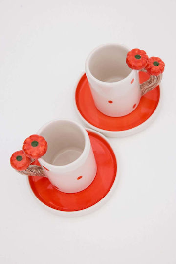 SteweHome SteweHome Set Keramik Tassen Kaffee Braun 80ml 4 Stück