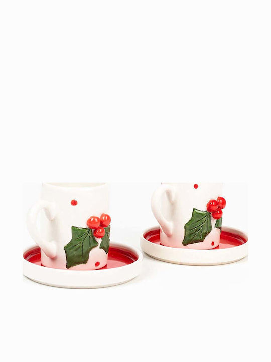 SteweHome Set Cesti Maro Ceramice Multicolore 80ml 4 Bucăți