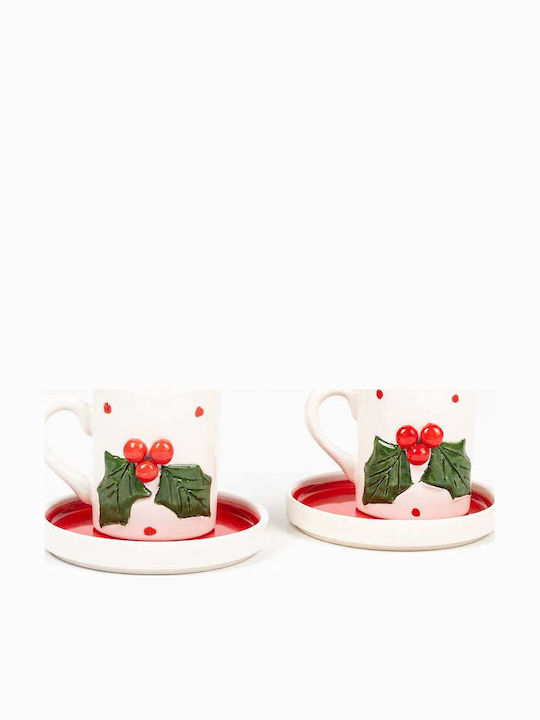 SteweHome Set Cesti Maro Ceramice Multicolore 80ml 4 Bucăți
