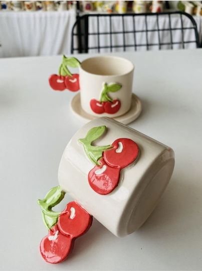 SteweHome Coffee Ceramic Red Cup
