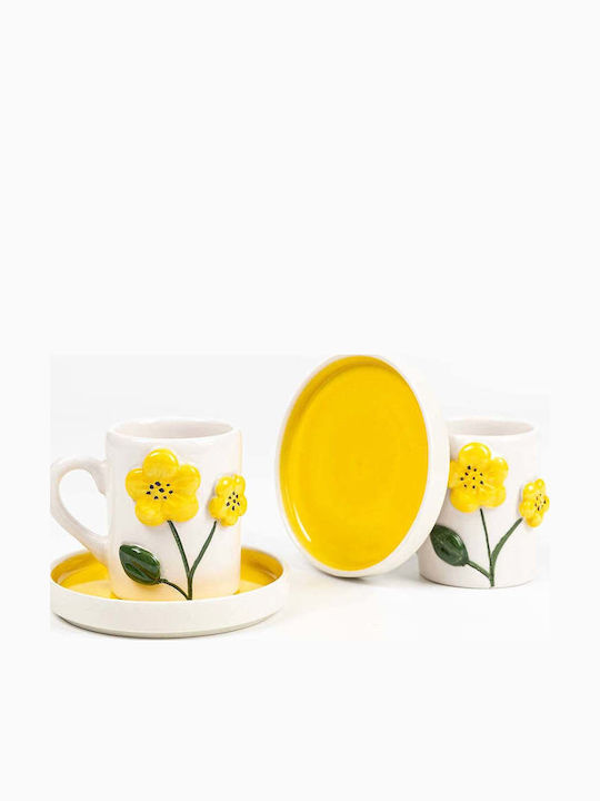 SteweHome SteweHome Set Tassen Kaffee Keramik Mehrfarbig 4 Stück