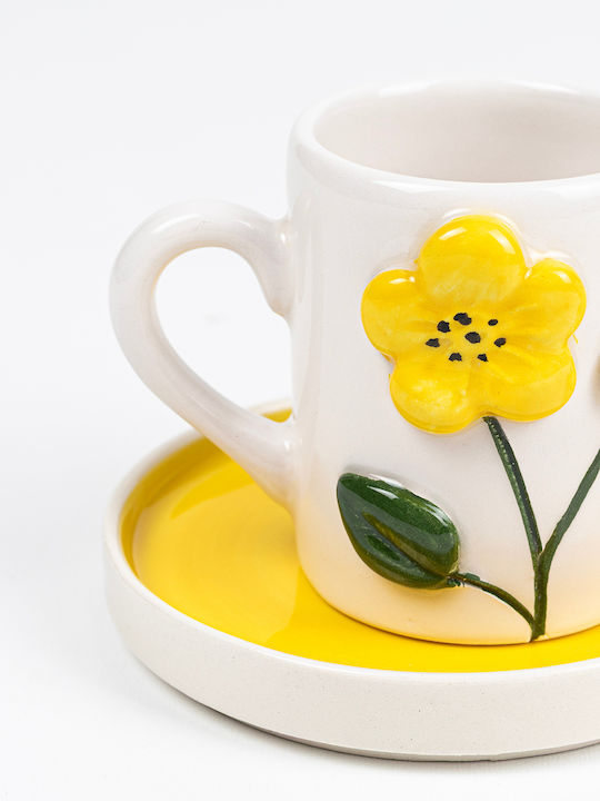 SteweHome SteweHome Set Tassen Kaffee Keramik Mehrfarbig 4 Stück