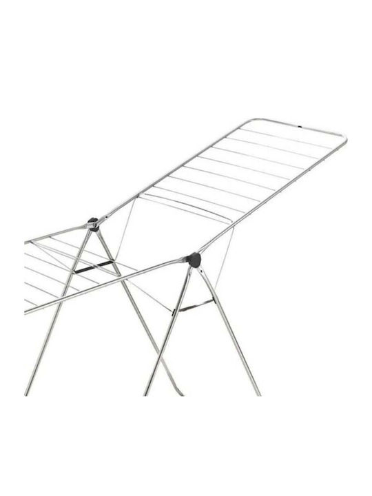SteweHome Folding Floor Clothes Drying Rack Made of Metal with 11.5m Hanging Length