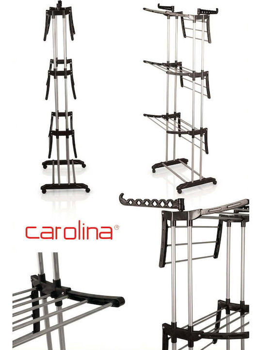 SteweHome Folding Floor Clothes Drying Rack from Metal