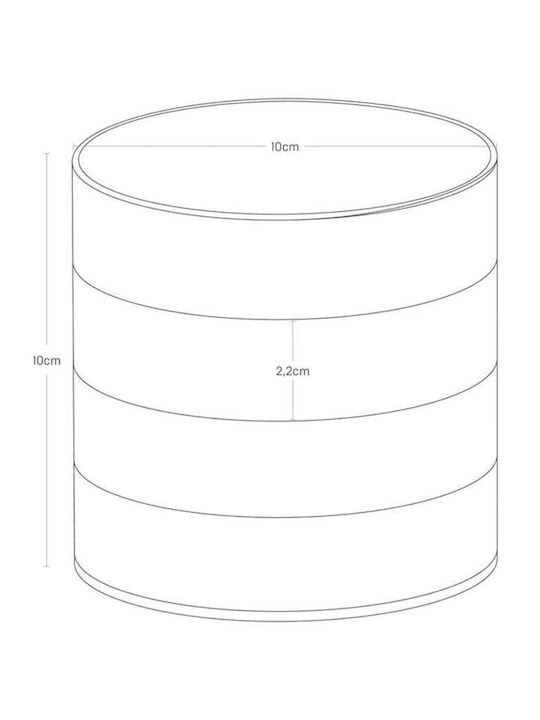 SteweHome Κουτί Κοσμημάτων Πλαστικό Λευκό 10x10x10cm