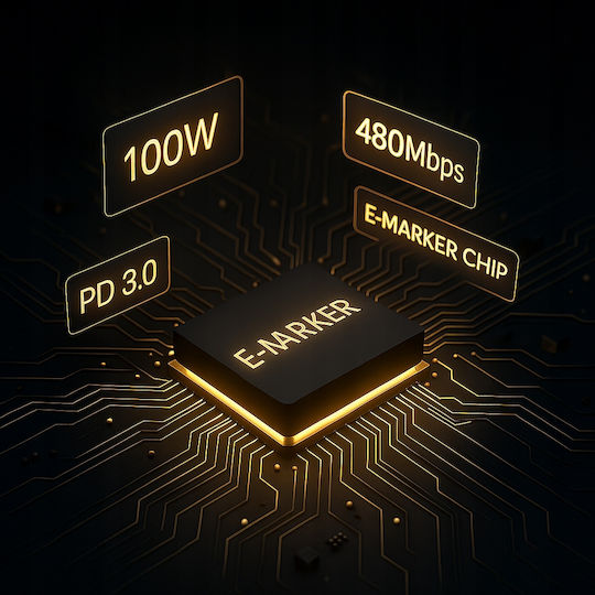 Co2 Usb-c Кабел Бързо Зареждане Samsung Xiaomi Usb Type C Pd 6a 100w 1m