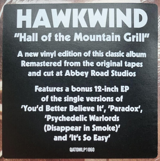 Hawkwind Hall Mountain Grill Vinyl Vinyl All Media