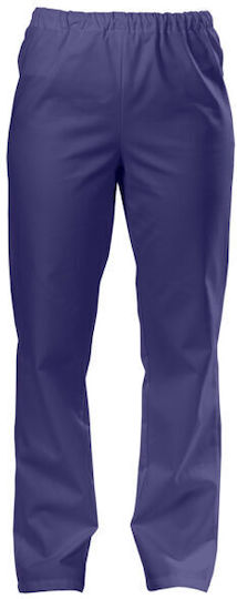 Anta Uniforms Unisex Medical Pants Burgundy from Cotton and Polyester