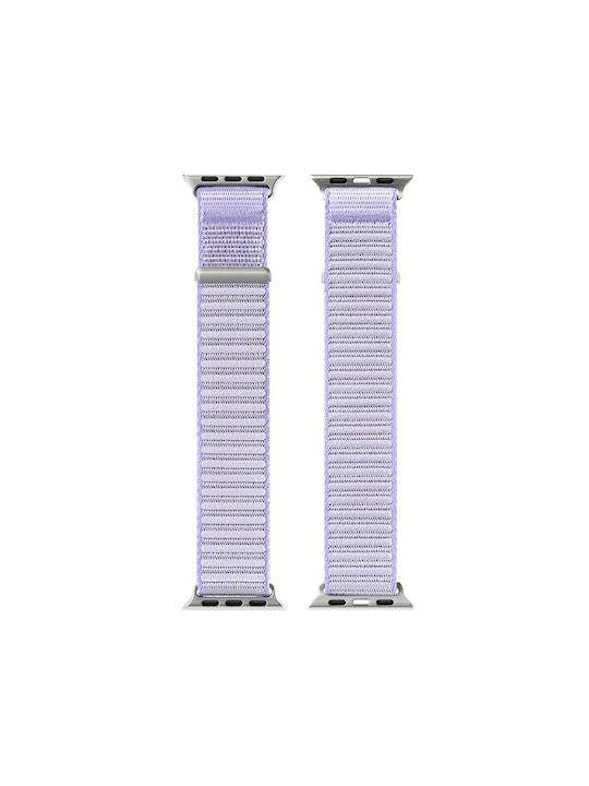 Dux Ducis Braided Loop Wrist Strap Apple Watch 44 45 46 49mm Purple