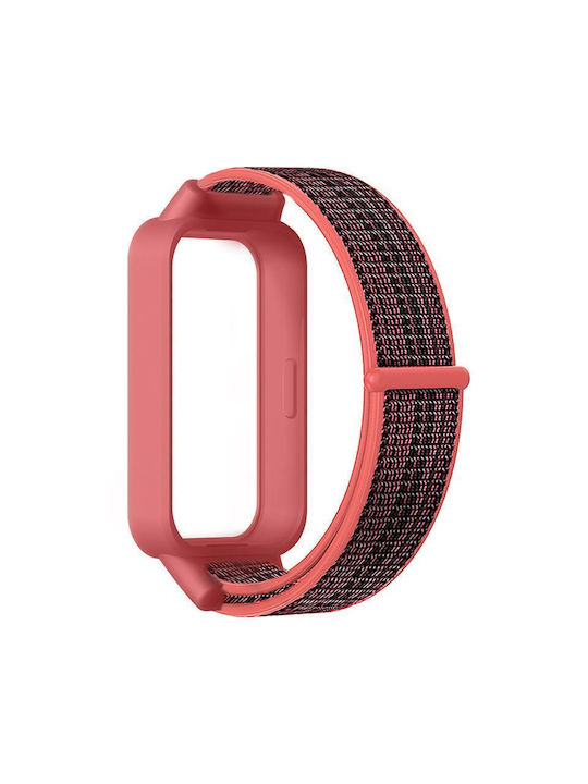 Λουράκι Xiaomi Smart Band 9 Active Redmi Band 3 Nylon Πλαστικό Κάλυμμα Red Λουράκι Xiaomi Smart Band 9 Active Redmi Band 3 Nylon Πλαστικό Κάλυμμα Red