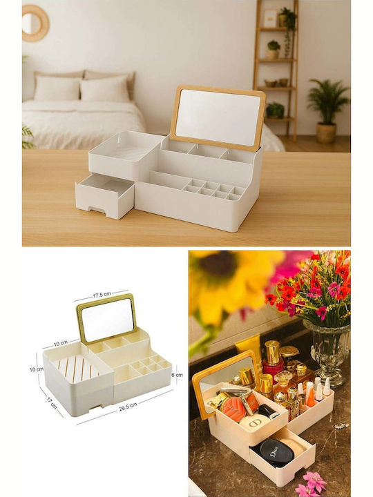 SteweHome Cosmetics Organizer with Drawers and Dividers 29x17.5x10cm