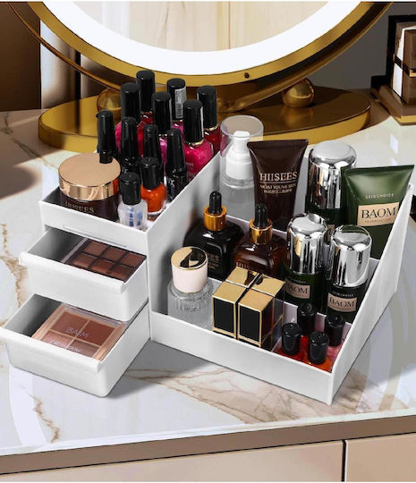Stewehome Organizer Drawer Makeup Cosmetics Perfume Cream Serum White