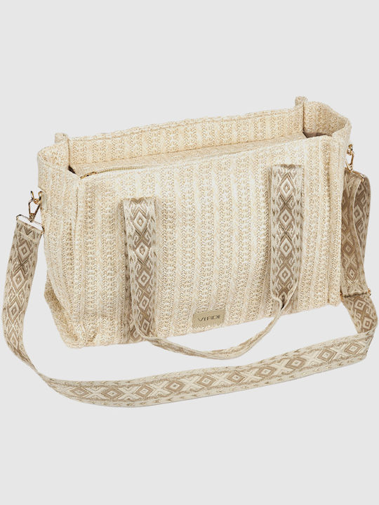 Rattanstasche Für Damen Schulter Farbe Beige