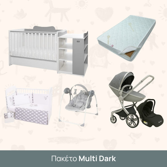 Multi Dark 0042026 Beboulino Kinderzimmermöbel-Sets