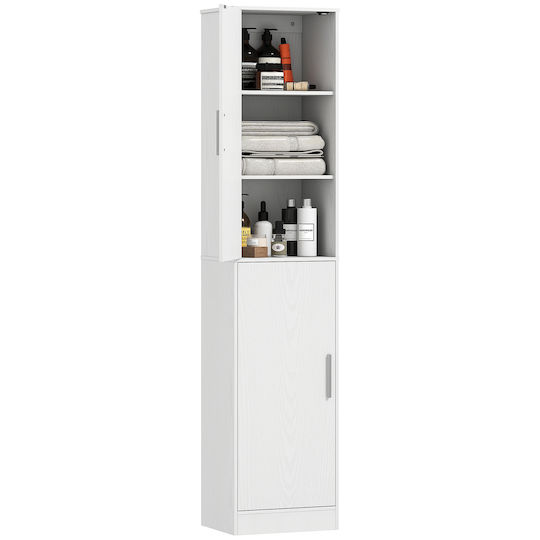 HomCom 836-605V90WT Στήλη Μπάνιου Δαπέδου 40x35x180cm Λευκή HomCom 836-605V90WT Στήλη Μπάνιου Δαπέδου 40x35x180cm Λευκή