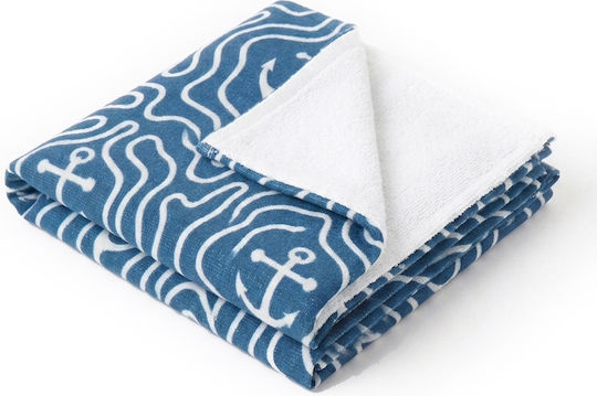 Miami Beach Blue Beach Towel 155x75cm