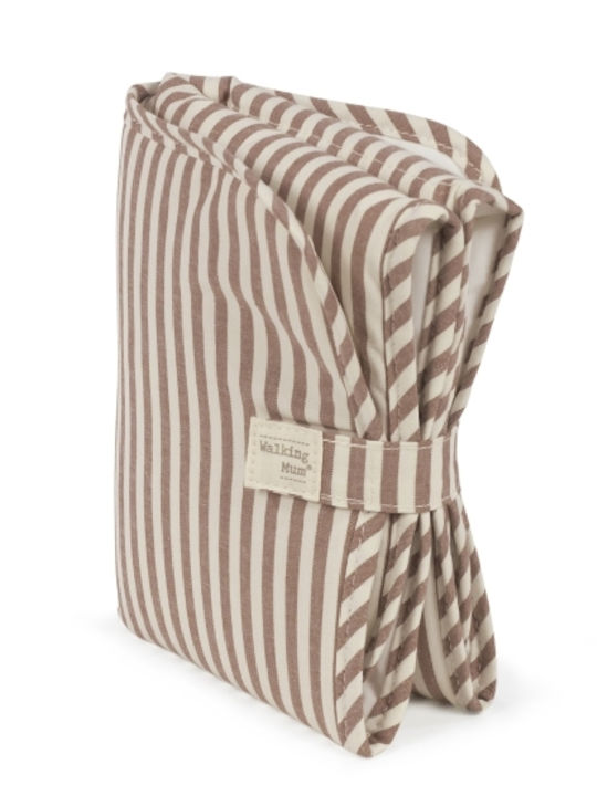 Walking Mum Wickelunterlage für Babys Praline aus Stoff 18x27cm