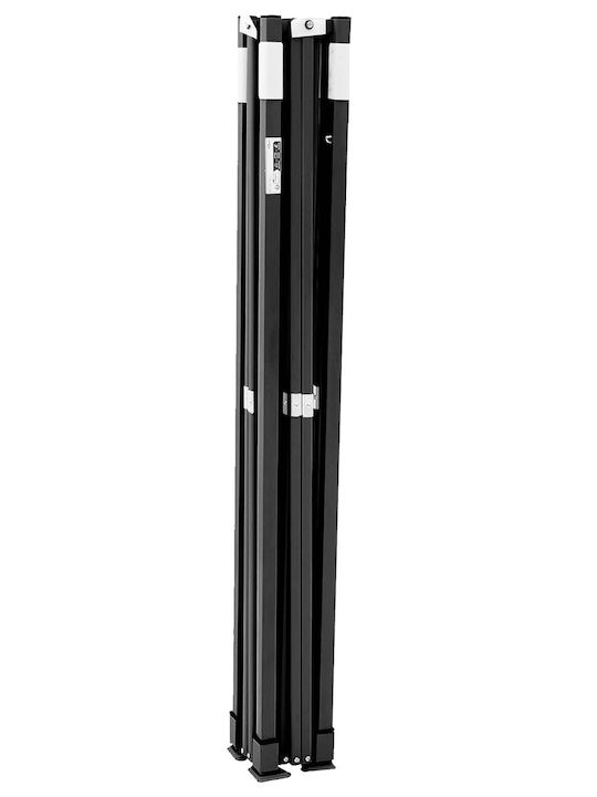 Klikareto Сгъваема киоска Градина Черен 3x4.5м