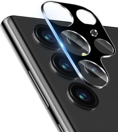 9h Full Camera Lens Tempered Glass Film Protector Black Samsung Galaxy S24 Ultra