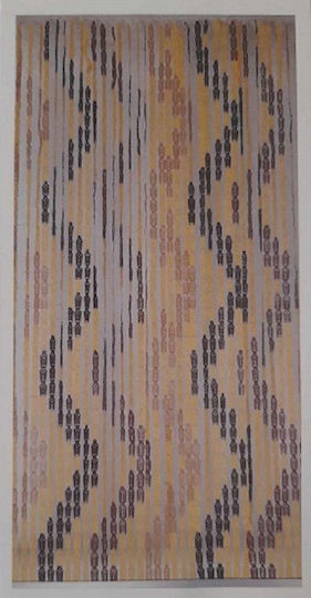 Sidirela Leaf Zig Zag Plastic Door Curtain Multicolour 120x220cm Ε-0298